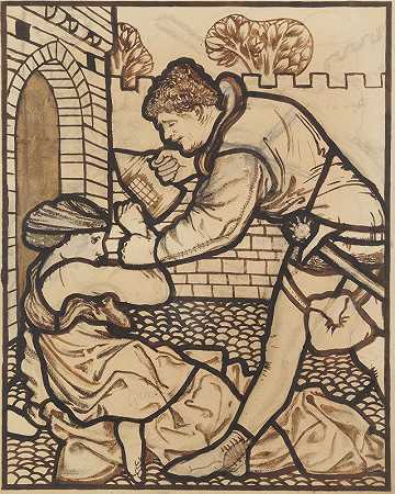 所罗门之歌在城里四处走动的守望者`The Song of Solomon – ;The Watchman that went about the City by Sir Edward Coley Burne-Jones
