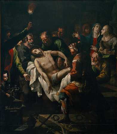 基督的葬礼`The Burial of Christ (1665) by Baltasar de Echave y Rioja