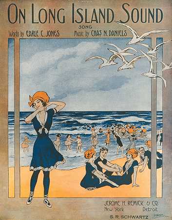 在长岛湾`On Long Island Sound (1912) by Starmer