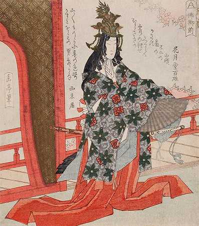舞蹈演员霍托·高赞`The Dancer Hotoke Gozen (late 1820s) by Yashima Gakutei