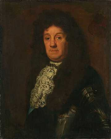 荷兰和西弗里斯兰海军中将科内利斯·特朗普（1629-191）的肖像`Portrait of Cornelis Tromp (1629~91), vice~admiral of Holland and West Friesland (1640 ~ 1690) by David van der Plas
