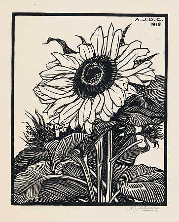 向日葵`Zonnebloem (1919) by Julie de Graag