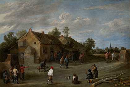 弓箭手`The Archers (1645~1649) by David Teniers The Younger