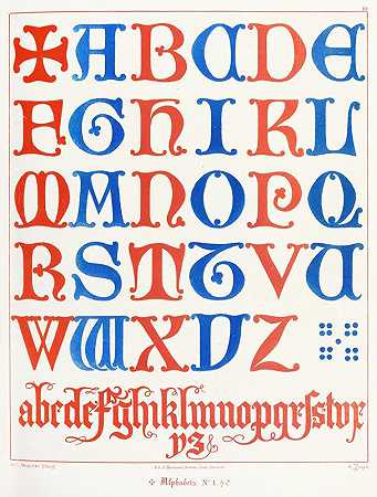 字母表`Alphabets (1846) by Augustus Pugin