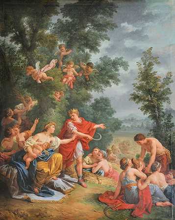 Cérès或L农业`Cérès ou lAgriculture (1770) by Louis-Jean-François Lagrenée