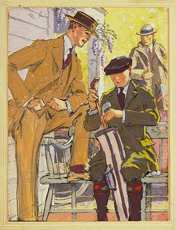 Hart，Schaffner&amp马克思服装`Advertisement for Hart, Schaffner & Marx clothes (1900) by Edward Penfield