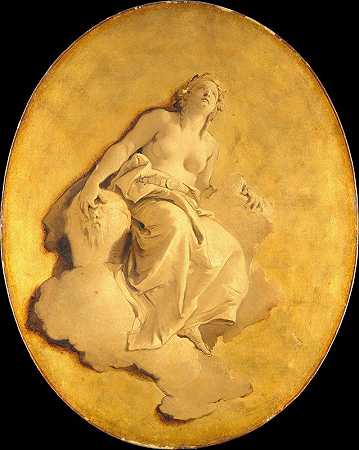 女性寓言人物`A Female Allegorical Figure (1740–50) by Giovanni Battista Tiepolo