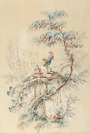 中国风设计`Chinoiserie Designs (1771) by Jean-Baptiste Pillement