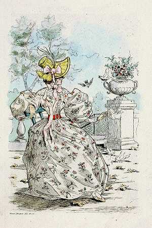 19世纪女性时尚1831`Modes feminines du XIXe siecle 1831 (1908) by Henri Boutet