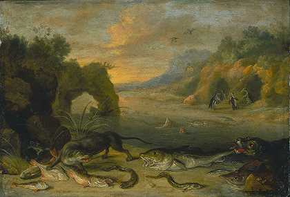 水`Water (between 1660 and 1670) by Jan Van Kessel The Elder