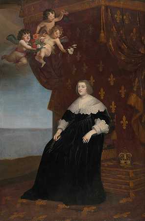 玛丽亚·德梅迪奇`Maria de Medici (1638) by Gerard van Honthorst