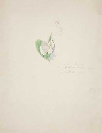 花`Flower (1920) by Joseph Stella