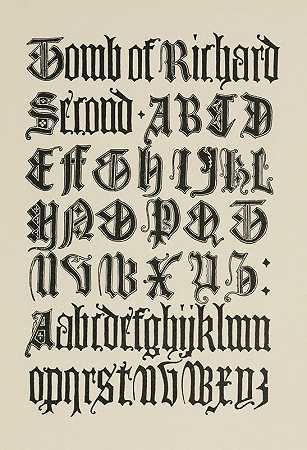 英语哥特式字母2`English Gothic Letters 2 (1902) by Frank Chouteau Brown
