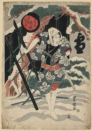 三木由纪太史ūka kasugaya tokijirō`Yuki mitate shūka kasugaya tokijirō (1825) by Toyokuni Utagawa