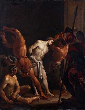 鞭打基督`The Flagellation of Christ by After Francesco Trevisani