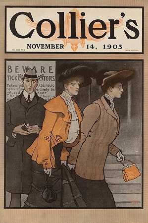 科利尔1903年11月14日`Colliers November 14, 1903 (1903) by Edward Penfield
