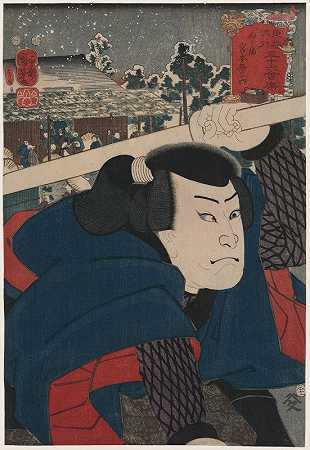 木岛宫本武藏`Mukōjima miyamoto musashi (1852) by Utagawa Kuniyoshi