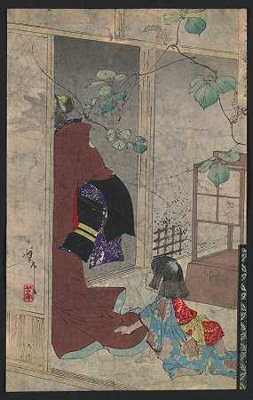 _其他组织者`Kuzu no ha (1880) by Tsukioka Yoshitoshi