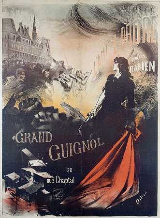 LL的朋友乔治·达里安大吉诺尔勋章`Lami De Lordre Georges Darien Grand Guignol (1898) by Henri-Patrice Dillon