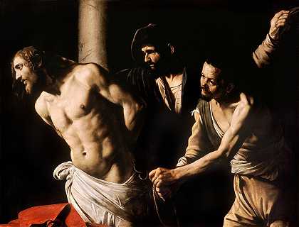 基督在专栏`Christ at the Column (circa 1607) by Caravaggio