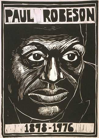 保罗·罗伯森，1898-1976`Paul Robeson, 1898~1976 (1976) by Rachael Romero