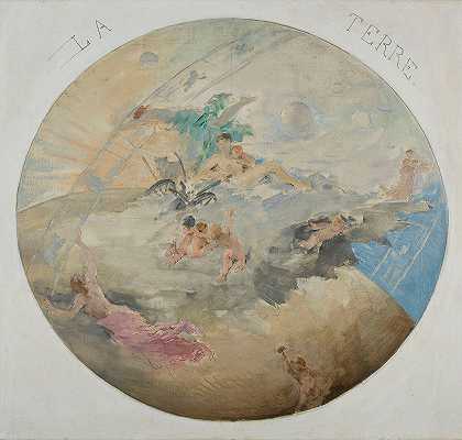 地球`La Terre (1891 ~ 1892) by Paul Louis Delance
