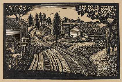 农田`Farmlands (1935~1943) by James Lesesne Wells