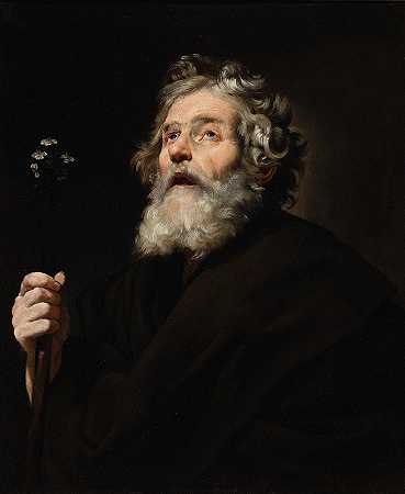 圣约瑟夫`Saint Joseph by Jusepe de Ribera