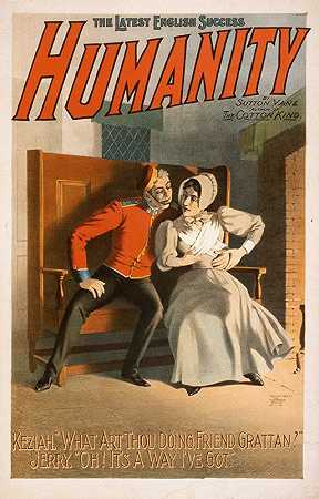 英国最新的成功`Humanity the latest English success (1894) by Strobridge and Co. Lith.