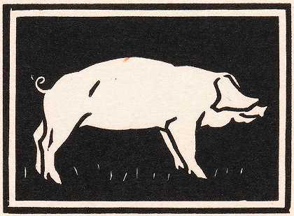 猪`Varken (1923) by Julie de Graag