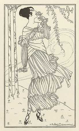 巴黎时装杂志，1914年，第159期`Journal des Dames et des Modes, Costumes Parisiens, 1914, No. 159 (1914) by H. Robert Dammy