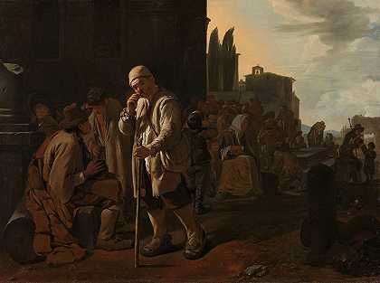 喂饱饥饿的人`Feeding the Hungry (1646 ~ 1649) by Michael Sweerts