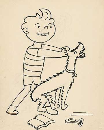 我有一只狗和一只猫`I Had a Dog and a Cat Pl 17 (1928) by Josef Čapek