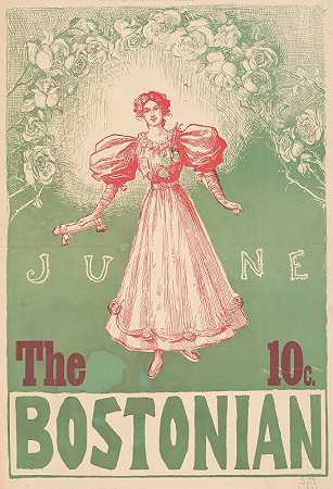 波士顿人。六月10`The Bostonian. June. 10 (1896) by Arthur Garfield Learned