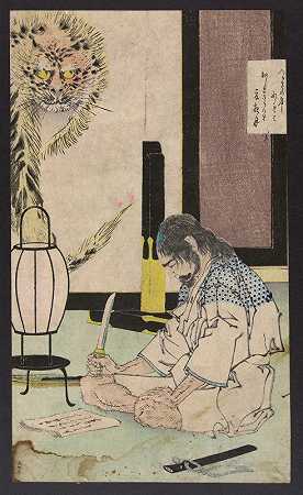 Natsu不是我不是Tsuki`Natsu no yo no tsuki (1880) by Tsukioka Yoshitoshi