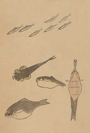 Chōjūryakugashiki，Pl.49`Chōjū ryakugashiki, Pl.49 (1868~1912) by Masayoshi Kitao