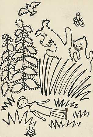 我有一只狗和一只猫`I Had a Dog and a Cat Pl 14 (1928) by Josef Čapek