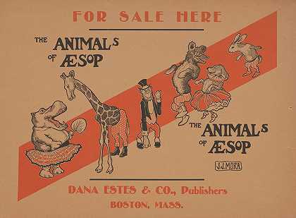 伊索的动物`The animals of Aesop (1900) by Jo Mora
