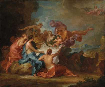朱庇特之子的教育`Erziehung Des Jupiterknaben by Abraham van Diepenbeeck