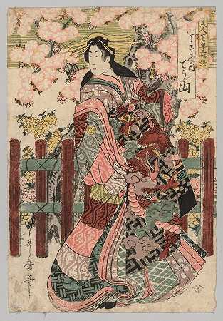 妓女`Courtesan (1753~1806) by Kitagawa Utamaro