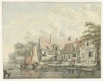 农民在水上的遗产`Boerenerf aan het water (1794 ~ 1863) by Gerrit Hulseboom