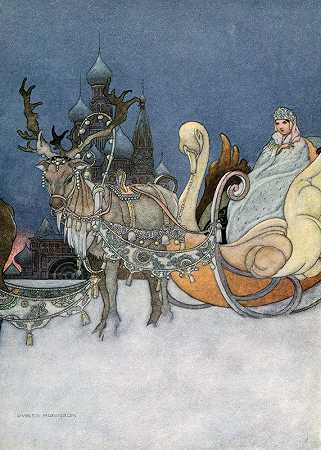俄罗斯公主`The Russian Princess (1913) by Charles Robinson