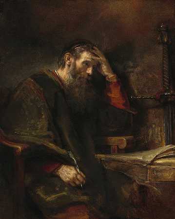 使徒保罗`The Apostle Paul (c. 1657) by Rembrandt van Rijn