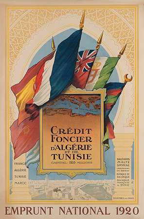 土地信贷D阿尔及利亚和突尼斯`Credit Foncier Dalgerie Et De Tunisie (1920)
