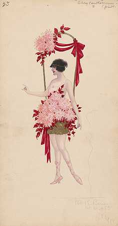 23朵菊花（粉色）`23~Chrysanthemums (Pink) (1919 ~ 1920) by Will R. Barnes