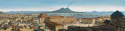 冯·尼佩尔全景`Panorama von Neapel by Leopoldo Calvi