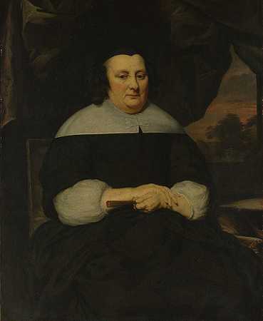 女人的肖像`Portrait of a Woman (ca. 1665–70) by Nicolaes Maes