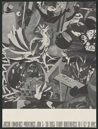 雅各布·劳伦斯画作，1月5日至30日`Jacob Lawrence paintings, Jan. 5~30 (1965) by Jacob Lawrence
