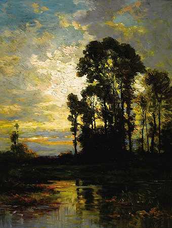 田园日落`Pastoral Sunset by Carl Weber