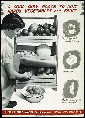 适合耐寒蔬菜和水果的凉爽通风的地方`A Cool Airy Place to Suit Hardy Vegetables and Fruit (1941~1945)